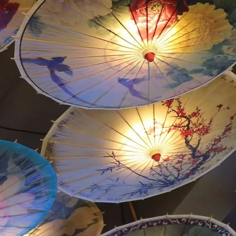 Китайский пейзаж живопись зонтик художественная краска масляная бумага зонтик для световая маска зонтик фото реквизит