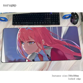

darling in the franxx mousepad Birthday gaming mouse pad 80x30cm computer gamer accessories mat gel laptop desk protector pads