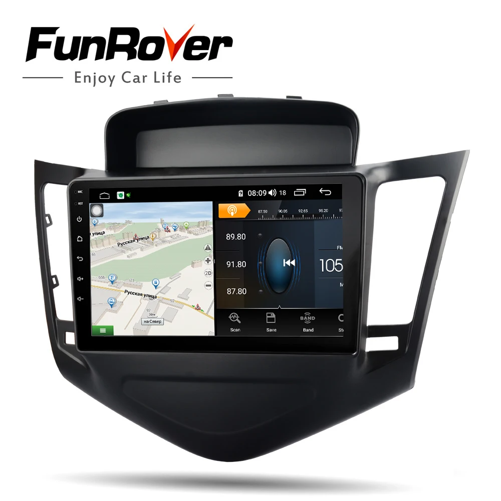 Funrover For Chevrolet Cruze J300 2009- Car Radio Multimedia Video Player Navigation GPS Android 9.0 2din No dvd 2GB+32GB 4G