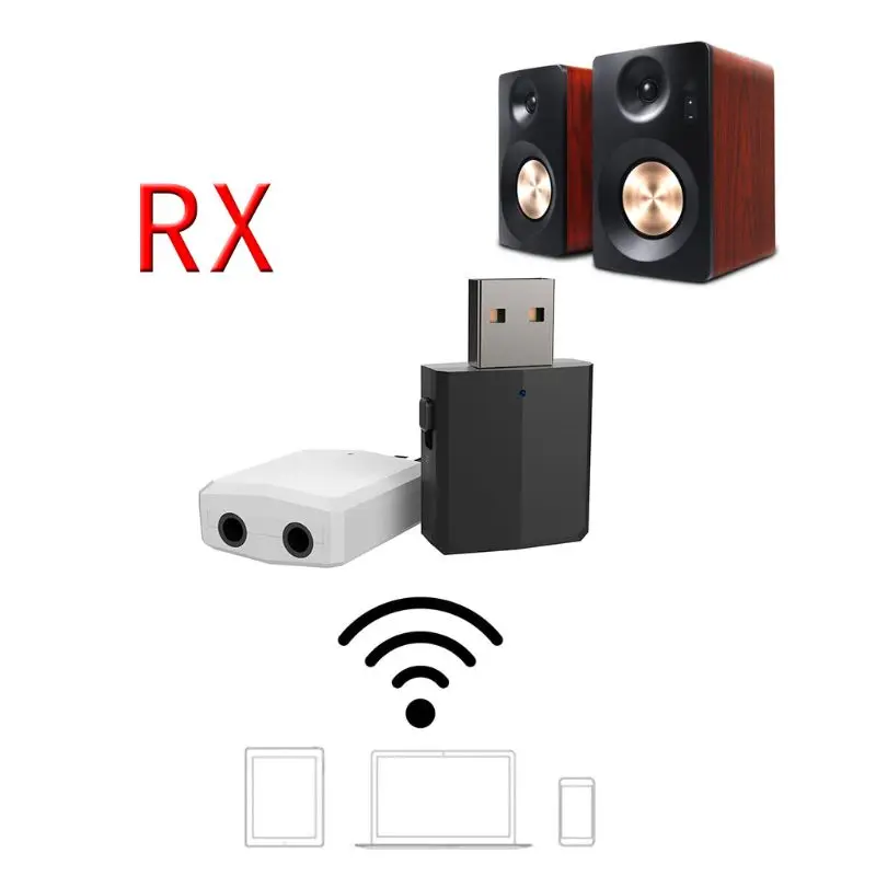 USB Bluetooth 5,0 передатчик для телевизора 3,5 мм Мини Автомобильный Bluetooth aux-приемник стерео музыка с меняющимся переключателем беспроводной