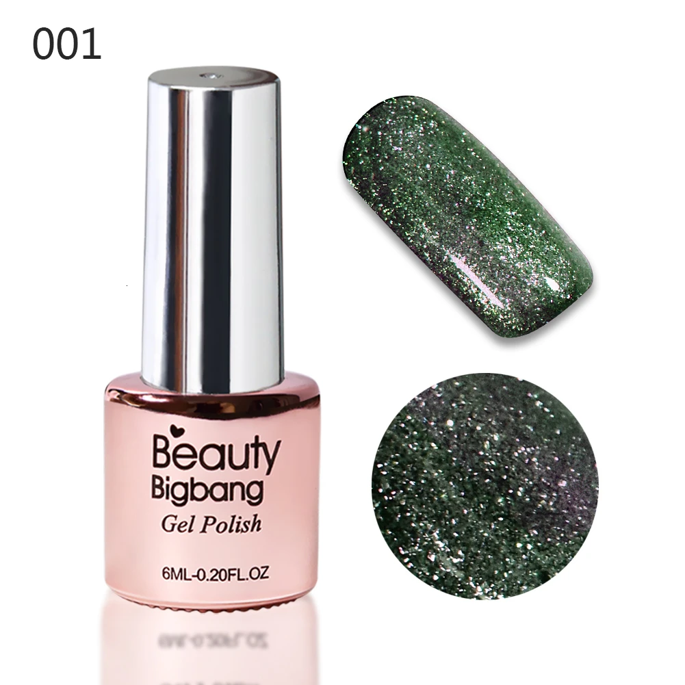 1A BEAUTYBIGBANG 6 мл Хамелеон голографический Гель-лак для ногтей Звездный Платиновый эффект замачиваемый лак маникюрный лак для ногтей - Цвет: 1A