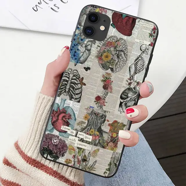 YNDFCNB Heart Of Nature Human Anatomy Doctor Phone Case for iPhone 11 12 pro XS MAX 8 7 6 6S Plus X 5S SE 2020 XR cover a7