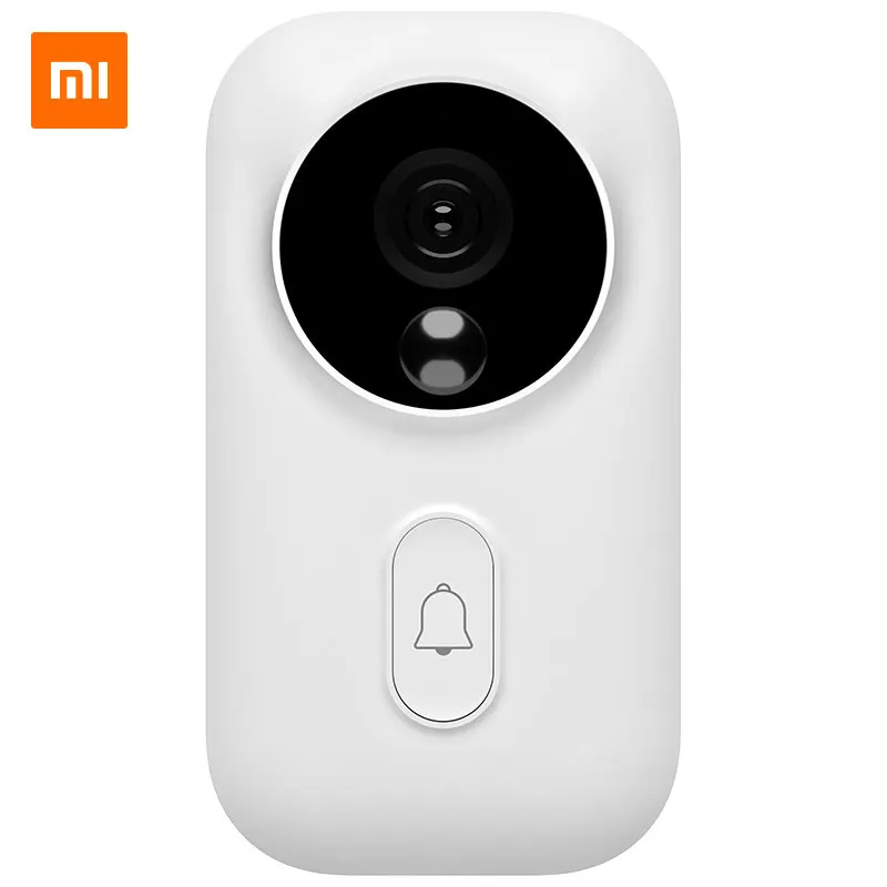 Xiaomi mijia умный дверной звонок WIFI камера видео беспроводное радиоустройство двери НОВЫЕ ИК ai идентификации лица колокол для домашнего офиса mihom