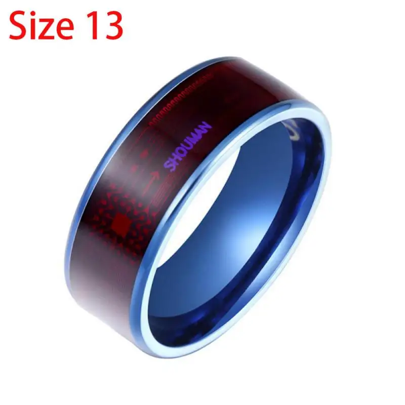BlueSize13 NFC умное кольцо, ID карта, многофункциональное, водонепроницаемое, интеллектуальное, волшебное, умное, носить палец, цифровое кольцо для Android Windows, NFC Кольцо - Цвет: BlueSize13