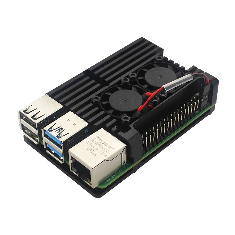 Алюминиевый Чехол Raspberry Pi 4, алюминиевый чехол Raspberry Pi 3, корпус из сплава с радиатором для Raspberry Pi 4 3, Модель B 3B 3B