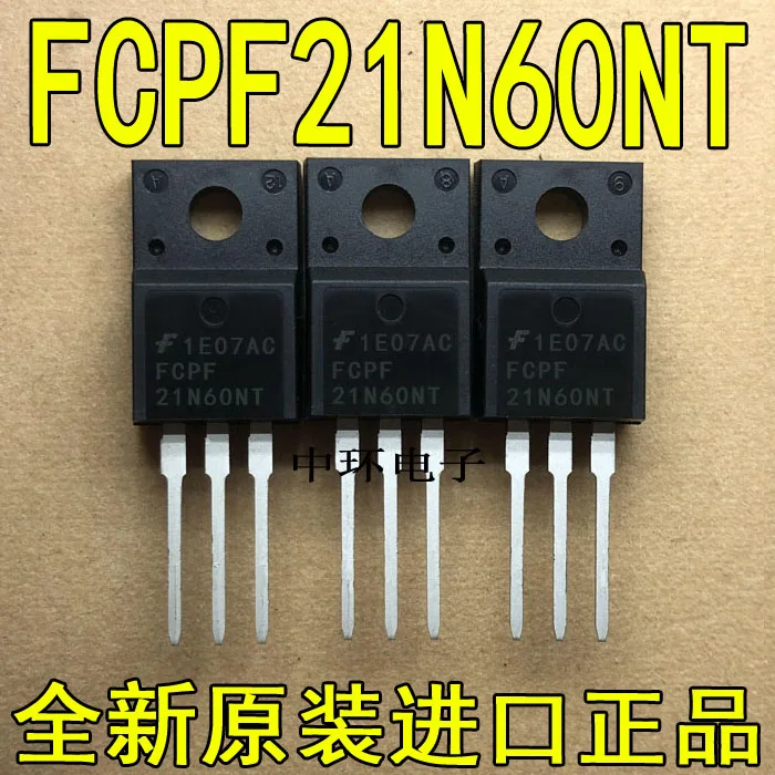 10 шт./лот FCPF21N60NT 21N60NT TO-220F 600V 21Ax m y