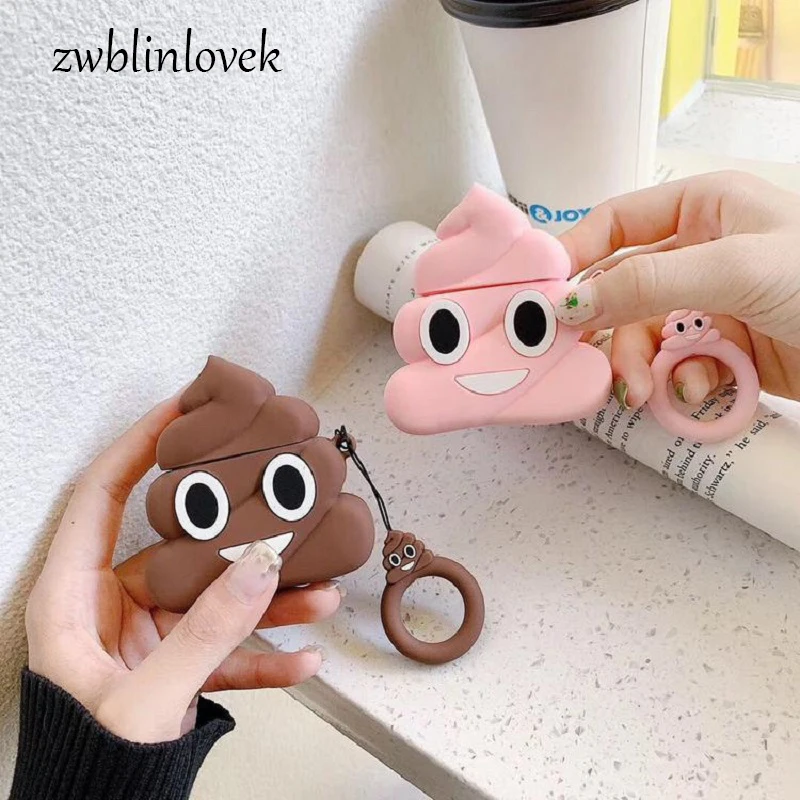 2021 3D Милые Мультяшные чехлы для наушников с брелоком Apple Airpods 1/2 силиконовые