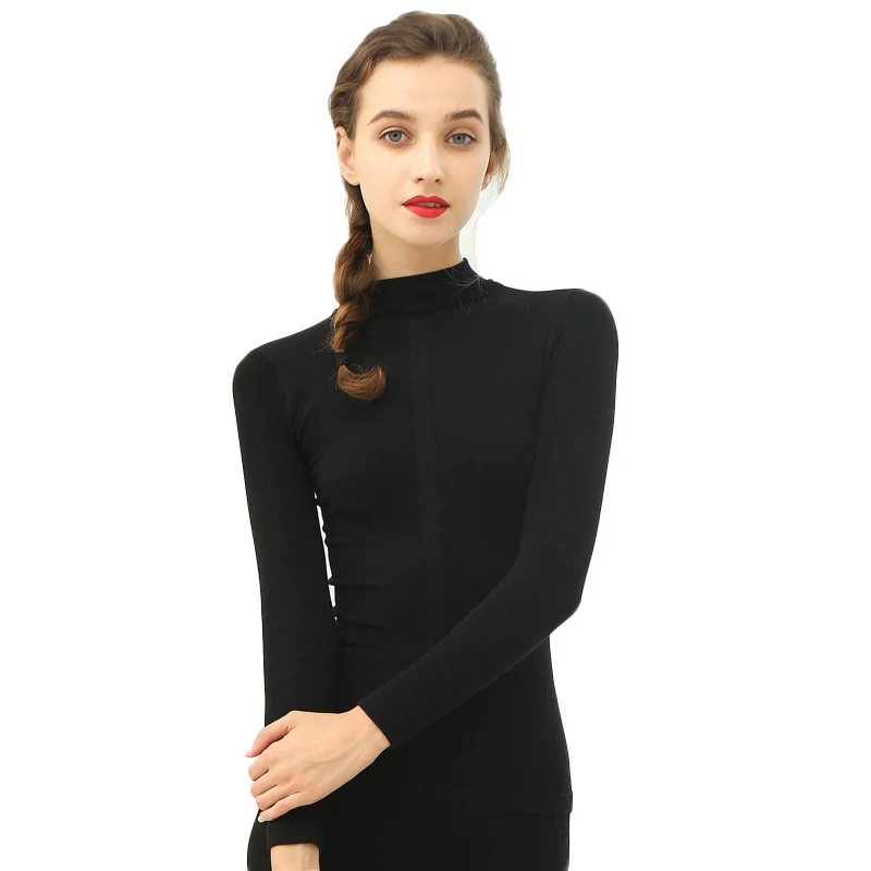 

Winter Women's Thermal Underwear Sets High-collar Warm Sexy Ladies Long Johns Thermo Women Shaping Clothes