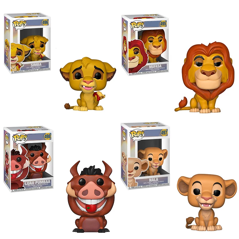 

FUNKO POP The Lion King Simba Nala Luau Pumbaa Figure PVC Action Figure Collection Model Children Toys for Kids Birthday Gift