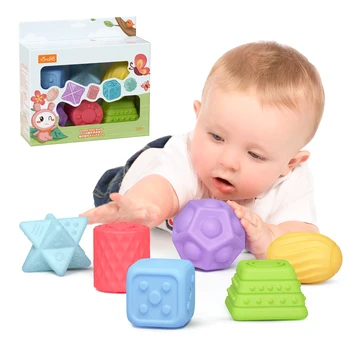 

6 Tumama Pack Sensory Balls and Massage Stress BallsTextured Multi Ball Set for Babies Toddlers Fun Bouncy Ball
