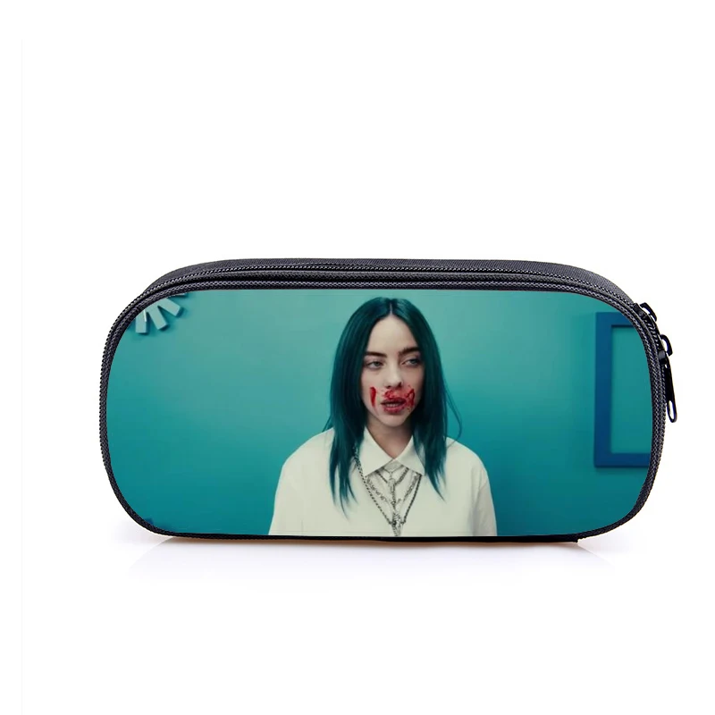 24 Billie Eilish чехол для карандашей, косметичка для женщин, косметичка billie elish, косметичка для девочек-подростков, пенал, школьный чехол, принадлежности - Цвет: 24