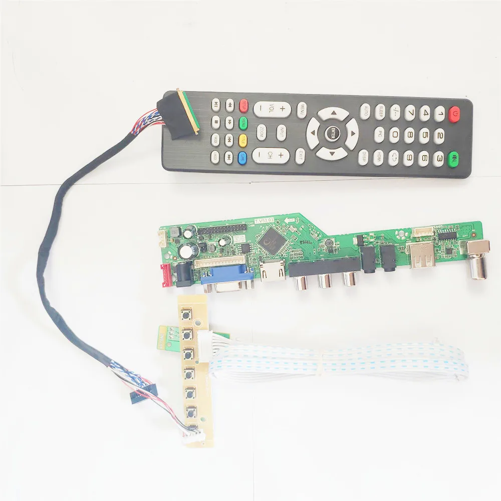 Привод для телевизионного контроллера WLED LVDS 40-контактный совместимый с HDMI VGA USB AV