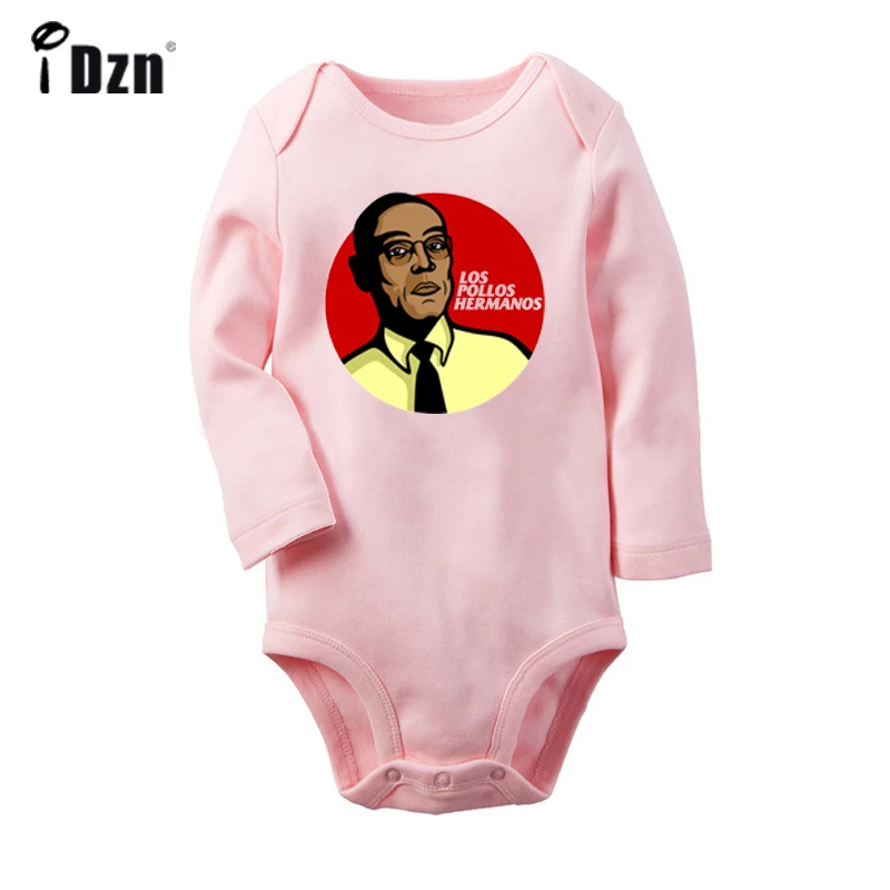 JbBaby059PC Забавный LOS POLLOS HERMANOS Breaking Bad the Chicken Brothers, боди для новорожденных, комбинезон с длинными рукавами для малышей - Цвет: JbBaby059PC