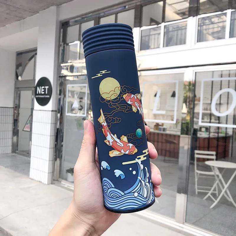 Chinese Style Trend Creative Mug Art Small Fresh Tea Compartment Filter Straight Business Cup Student Cup