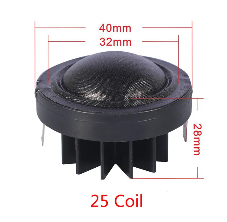 Neodímio Tweeter Speaker Unit Filme de Seda Dissipador de Calor para Áudio do Carro Faça Você Mesmo Hifi em 15 em Ohm Ohm 8ohm 30w 19 Núcleos 25 Núcleos Novo Pcs - Image 5