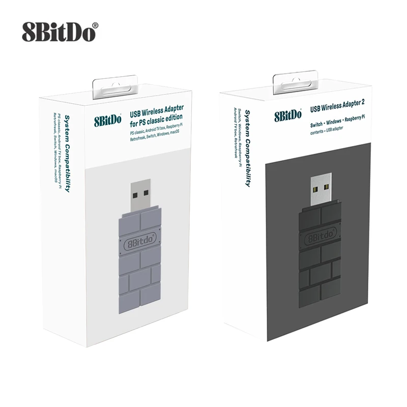 8Bitdo USB Bluetooth Receiver Adapter  For Nintend Switch For PS5 PS4 Windows PCs Macs Raspberry Pi