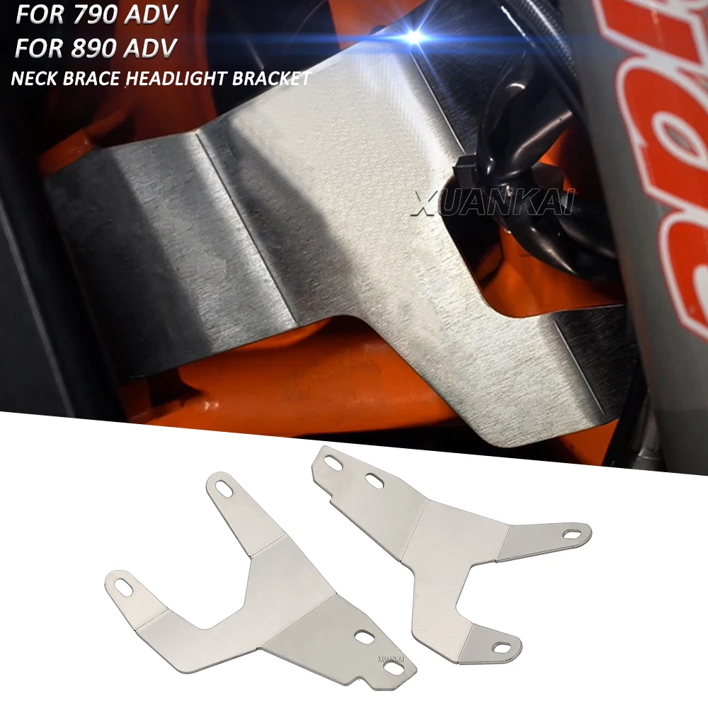 

Motorcycle Straight Head For 790 Adv 890 Adventure /R/RALLY R Accessories Neck Brace Headlight Reinforcement Bracket