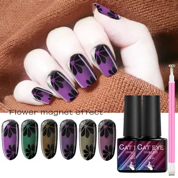 

Nail Art Magnet Stick Cat Eye UV Gel Nail Polish Magnet Laser Nail Art Varnish Starry Sky Jade Effect Soak Off UV Gel Lacquer