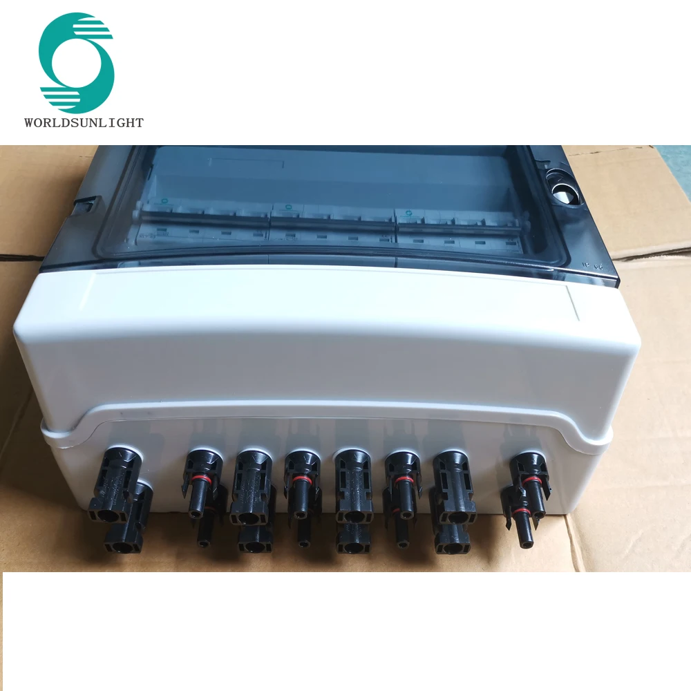 WSDB PV IP65 1000V DC pv солнечный комбайнер с солнечным разъемом SPD MCB AC и SPD|Система| |