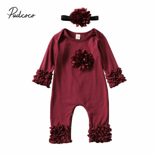 2020 детская одежда весна-осень для новорожденных маленьких девочек 3D с цветочным