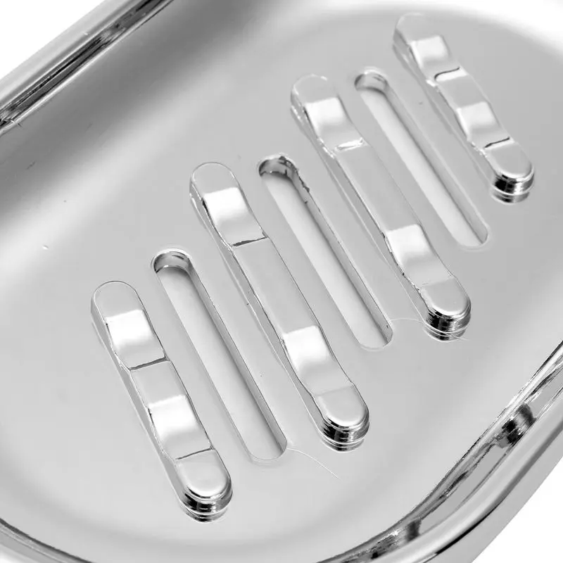 Convenient Clip-on Soap Tray Soap Dish Adjustable Shower Rail Slide Soap Plates Smooth Bathroom Holder Soap Shower Rail Plates