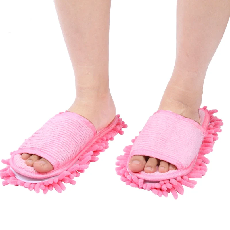 

Newly Microfibre Mop Slipper House Floor Foot Shoes Lazy Polishing Cleaning Dust Tool IR-ing