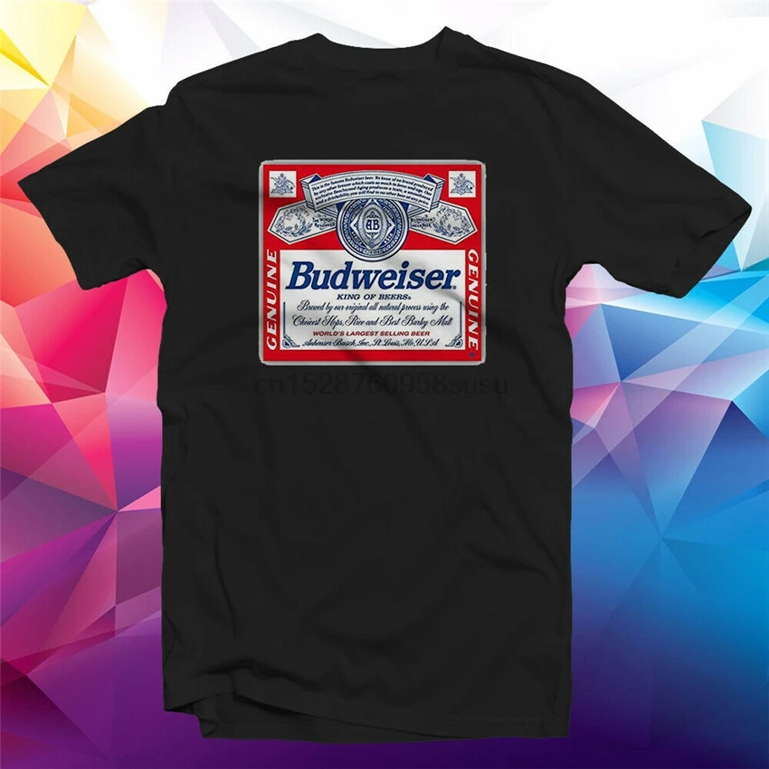 Beers Unisex Black T Shirt Gh37 Loose 