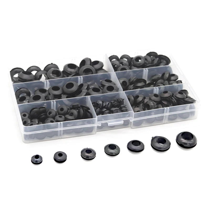 

243pcs Rubber Grommets Firewall Hole Plug Retaining Ring Set Car Electrical Wire Gasket Kit For Cylinder Valve Water Pipe