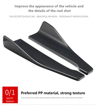 

YCL-6048 Universal Car Side Skirt Rocker Splitters / Car Bumper Spoiler Rear Lip