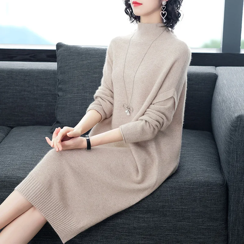 D905652 Angora Breien Jurk Lange Fonds 2019 Pak-Jurk Hoge Lood Lange Mouwen Rendering Rok D905652 Angora Breien Jurk Lange Fonds 2019 Pak-Jurk Hoge Lood Lange Mouwen Rendering Rok
