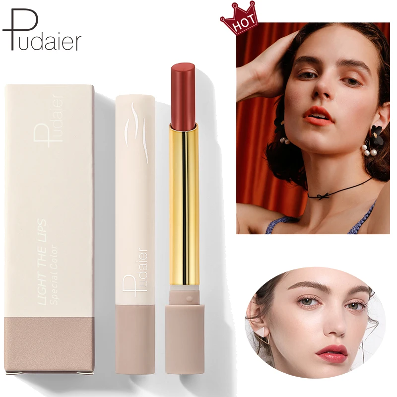 Pudaier 16 Colors New Velvet Matte Lipstick Smoke Tube Soft Moisturizer Not Dry Long Lasting Sexy Red Brown Lips Makeup |