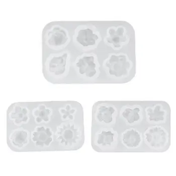 

DIY Resin Crystal Epoxy Mold Small Flowers Decorations Casting Silicone Mould R2LE
