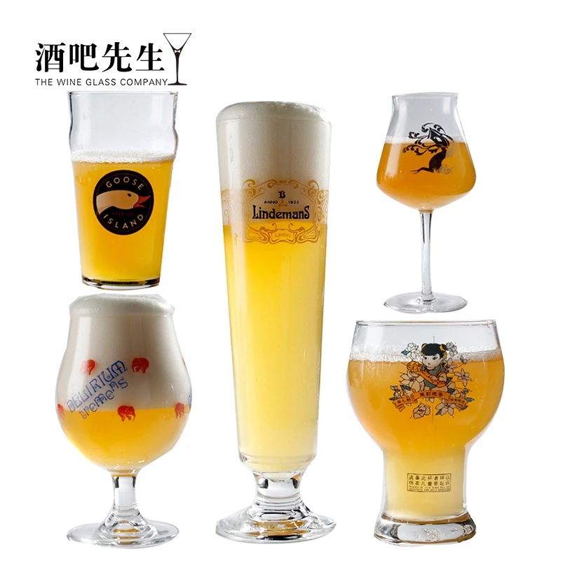 Tulip Style Stemmed Craft Beer Glasses Set for Home, Restaurants and Pubs