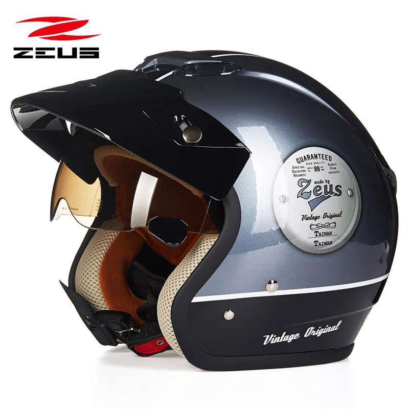 ZEUS-381c ��Ʈ�� ���� ���̽� ������� ���, ������ capacete ���� ��Ƽ�� ���̽� 3/4 ��� ���� ����� ������� ���