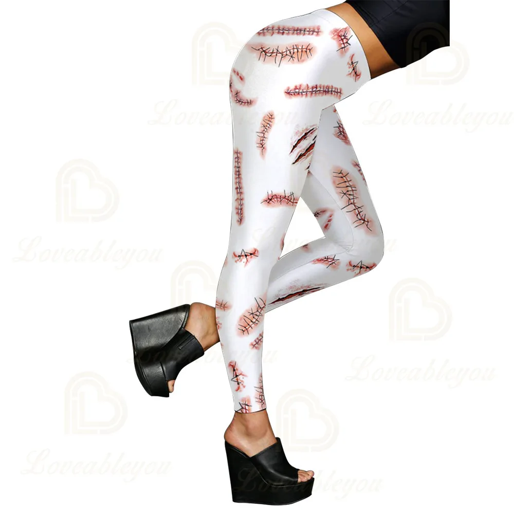 Print Leggings Women Fitness Pants Flowers Printing Fashion Workout Leggings Outwear Slim Leggings