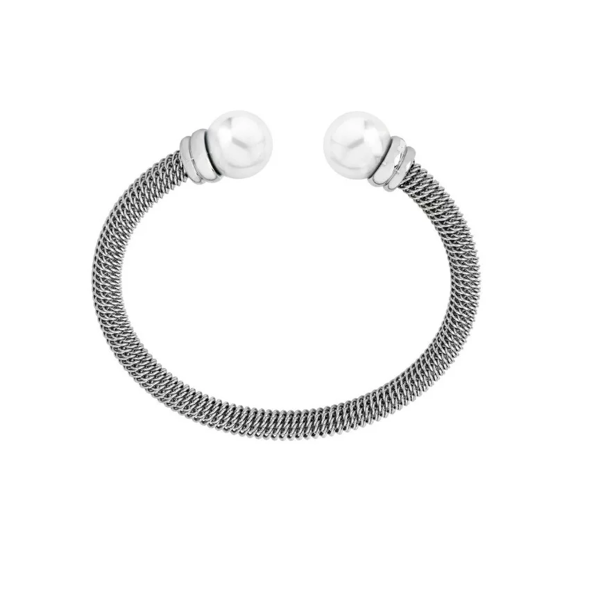

Europe And America Popular Kate Princess Celebrity Style Mesh Titanium Steel 12mm Shell Pearl Adjustable Bracelet Women's Hot Sa