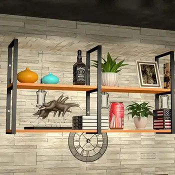 

Wrought iron ceiling racks wall shelves laminates word partitions bar wall hanging wall racks hanging