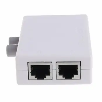 

2 Port Network Switch LAN CAT Selector Mini Internet Internal External Network Switcher RJ45-2M Network Switcher Sharer