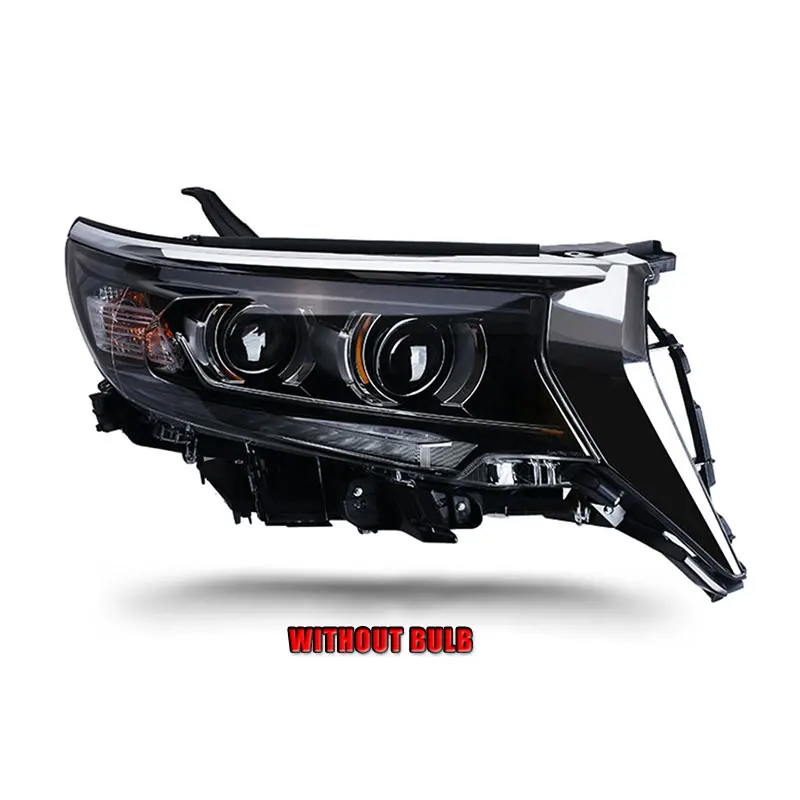 Without bulb 2 шт. светодиодный фары для Toyota Prado- светодиодный автомобильный фонарь ангельские глазки ксенон HID комплект Противотуманные фары светодиодный дневные ходовые огни - Цвет: Without bulb