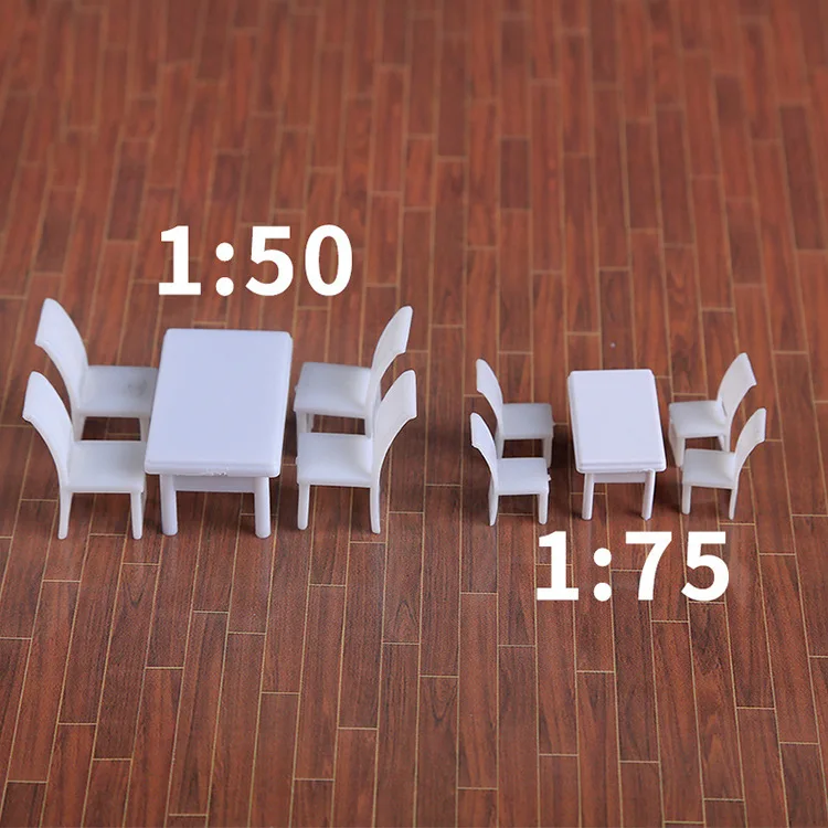  Table And Chair Set Model Sand Table Building Model Material Indoor Scene Model Square Tables And C