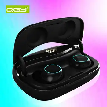 

mobile power Bank earphone ear head phone tws waterproof Bluetooth 5.0 Earphones Fingerprint Touch Headset HiFI Stereo support