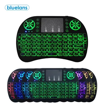 

New i8 Keyboard Backlit English Russian Spanish 2.4GHz 92 Keys Touchpad Wireless Keyboard Air Mouse for PC Laptop Smart TV