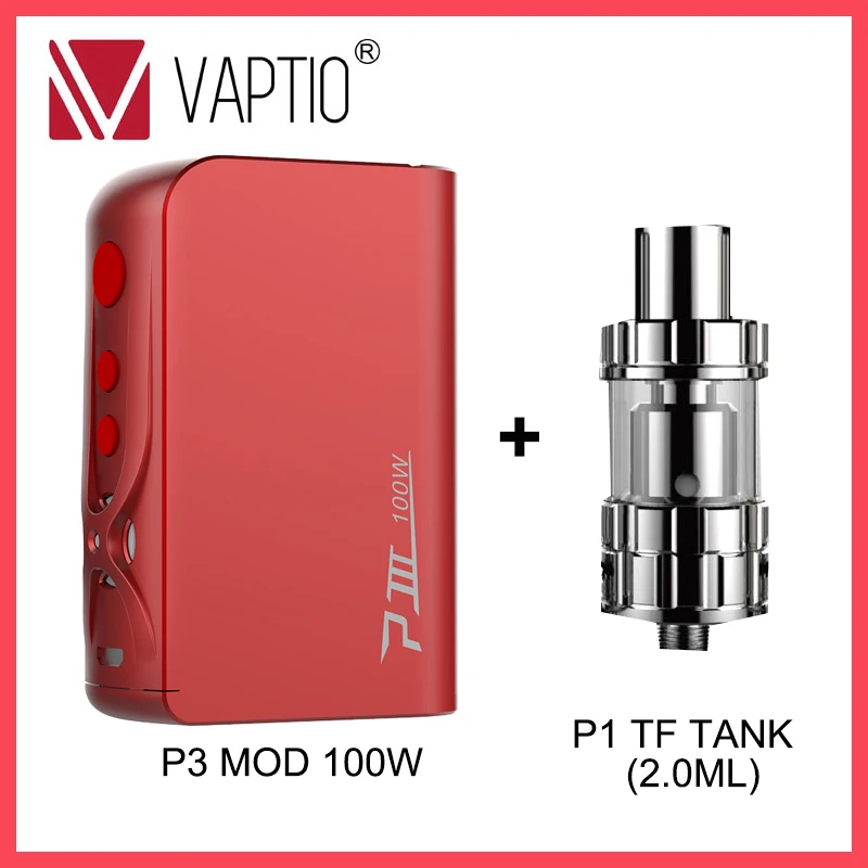 Подарочный танк E Vape мод 100 Вт Vaptio P3 коробка 3000 мАч встроенный аккумулятор