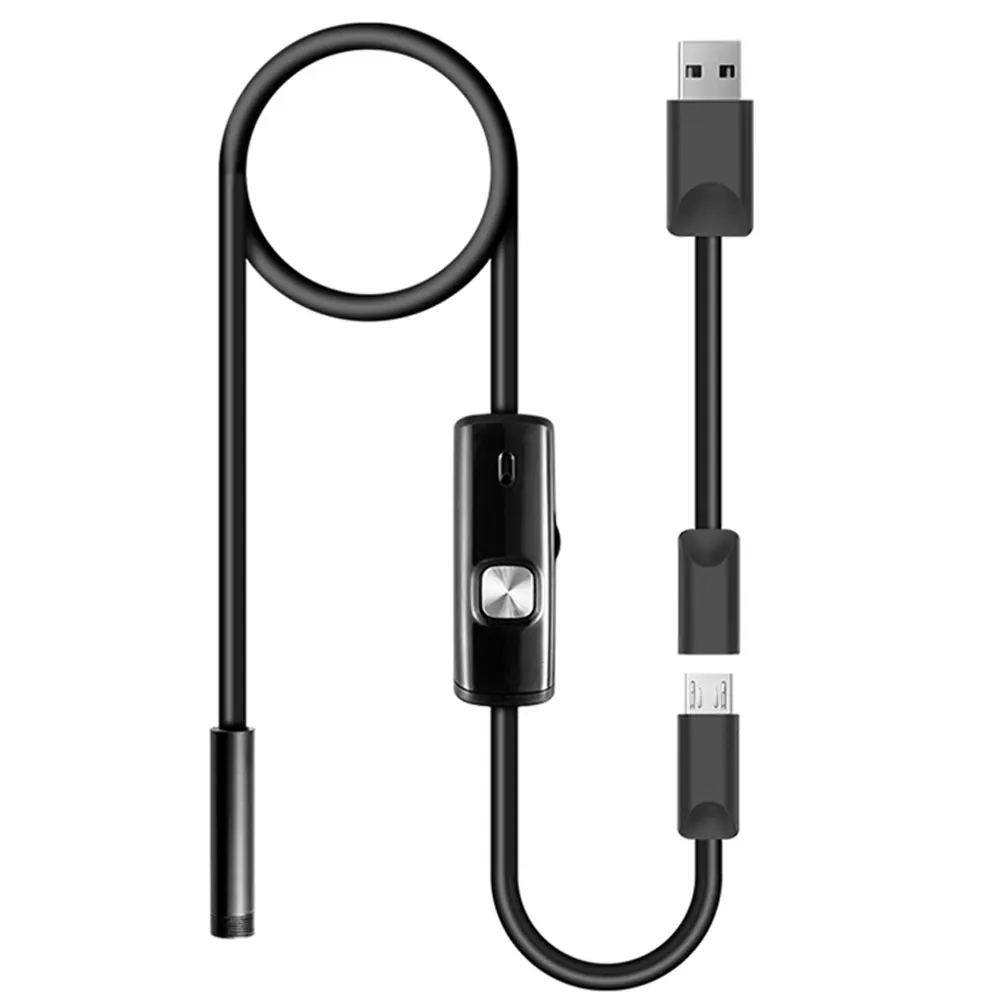 Инструмент для ремонта бороскоп Камера Эндоскоп для Android/PC микро USB эндоскоп 1 м Труба Змея труба осмотр водонепроницаемый 7 мм видео