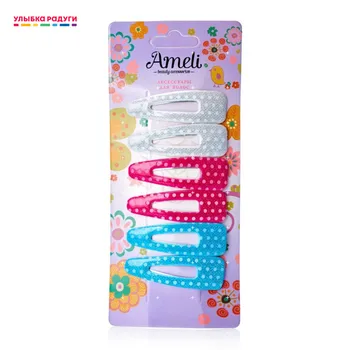 

Набор разноцветных заколок для волос Ameli , 6шт 3057586