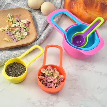 

6pcs/set Colorful Plastic Measuring Spoons Kitchen Accessories Cozinha Baking Quantitative Spoon Cooking Tools Kitchen Gadgets