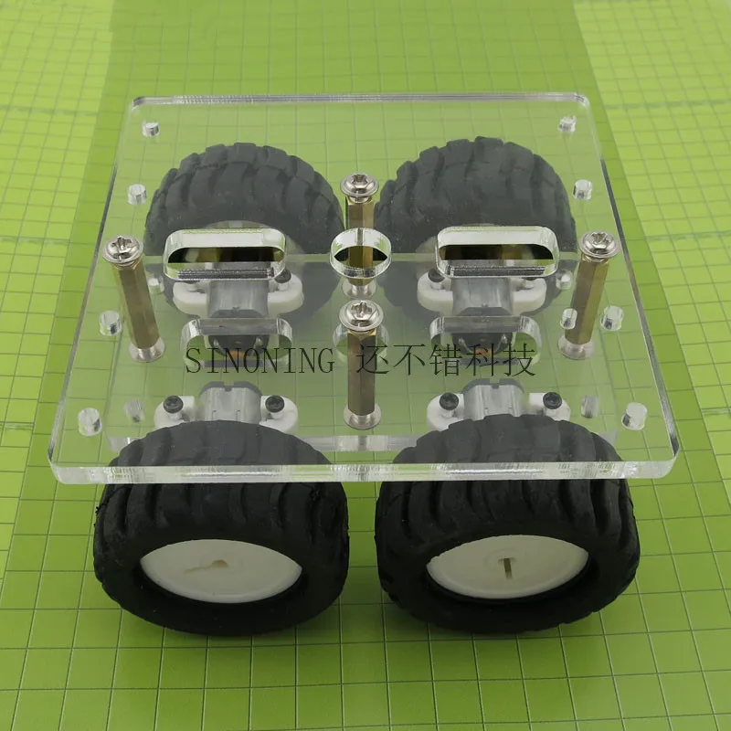 Акриловый N20 умный маленький автомобиль N20 мотор замедляющее устройство маленький автомобиль шасси робот DIY модель микро поддержка