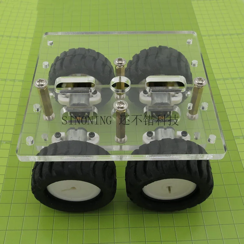 

Acrylic N20 Smart Small Car N20 Motor Retarding Device Small Car Chassis Robot DIY Model Micro Support