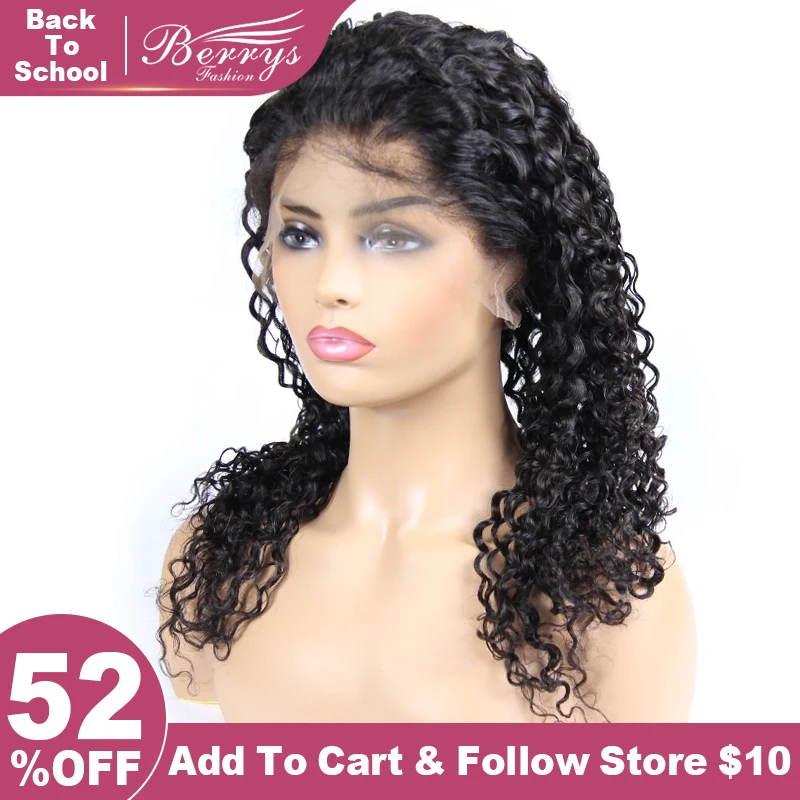 

Transparent Full Lace Wig Malaysian Deep Wave Wigs Pre-Plucked Human Hair Virgin Hair Wigs For Black Women Berrys Fashion