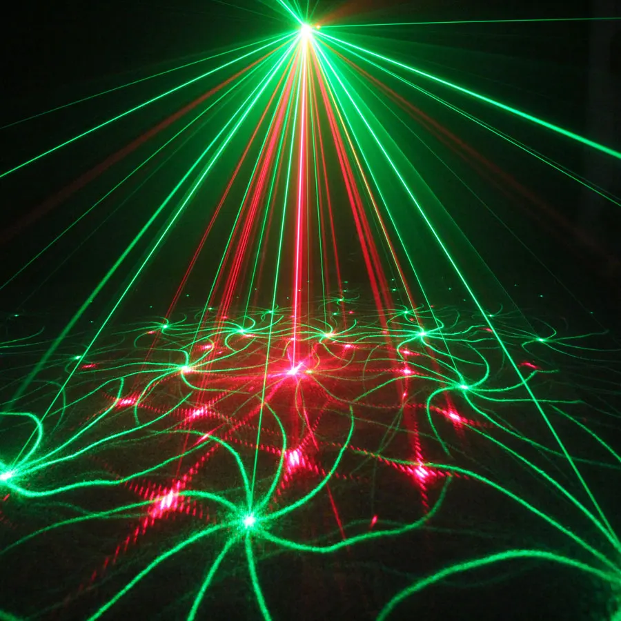 DHL Laserlicht DJ Projektor Disco LED Rot & Blau Beleuchtung für Home Party Hot 